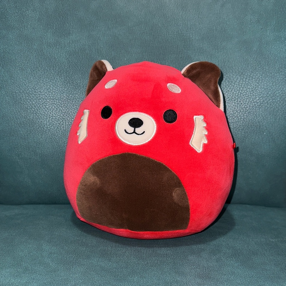 Red and Brown Plush Squishmallow